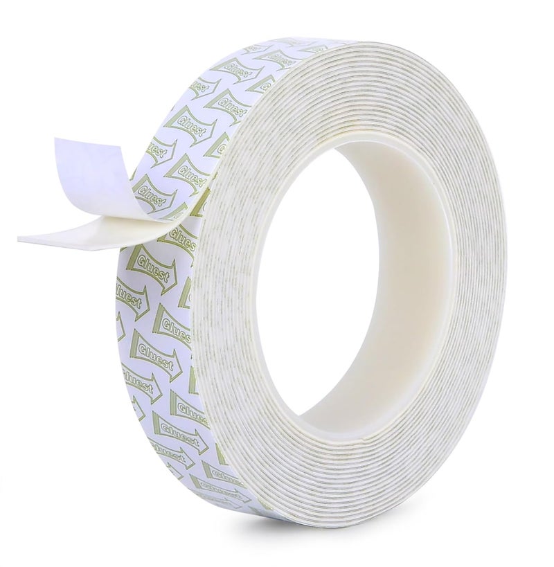 Gluest Removable Double Sided Tape for Walls,1IN x 20FT Heavy Duty Mounting Tape, No Damage Wall Tape Damage Free Adhesive Strips Picture Hanging Strips Poster Strips Decor Home Office School Dorm - Image 1